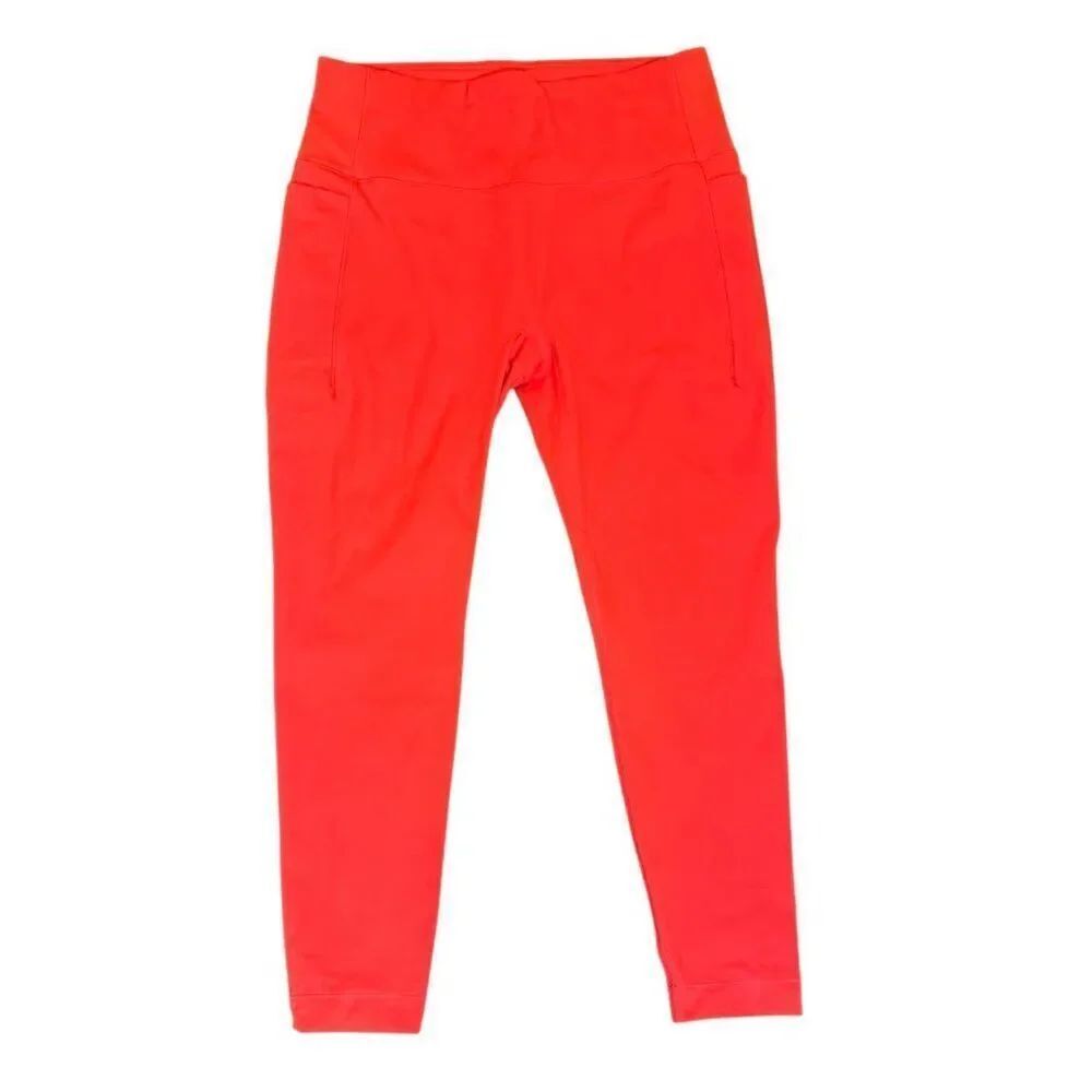 Spyder Active Leggings X-Large Red Phone Pocket Active Work Out Leisurewear